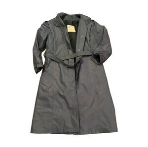 Vintage Blue London Fog Maincoat Trench Style Sz 4P